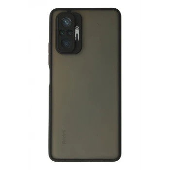 Newface Xiaomi Redmi Note 10 Pro Kılıf Montreal Silikon Kapak - Siyah
