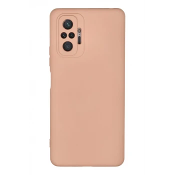 Newface Xiaomi Redmi Note 10 Pro Kılıf Nano içi Kadife Silikon - Pudra