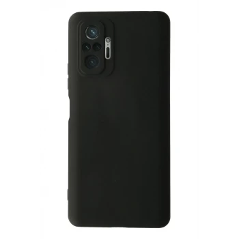 Newface Xiaomi Redmi Note 10 Pro Kılıf Nano içi Kadife Silikon - Siyah