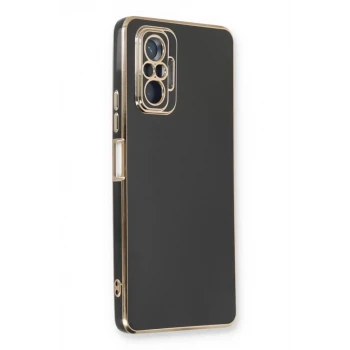Newface Xiaomi Redmi Note 10 Pro Kılıf Volet Silikon - Siyah