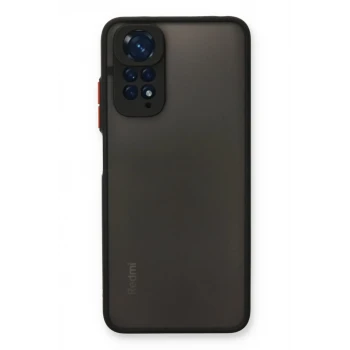 Newface Xiaomi Redmi Note 11 Kılıf Montreal Silikon Kapak - Siyah