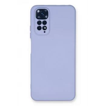 Newface Xiaomi Redmi Note 11 Kılıf Nano içi Kadife Silikon - Lila