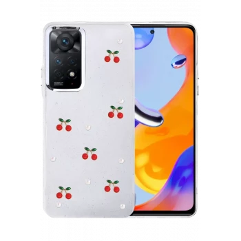Newface Xiaomi Redmi Note 11 Pro Fiyonk Desenli Kapak - Desen 9