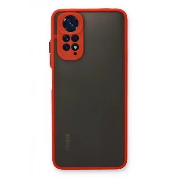 Newface Xiaomi Redmi Note 11 Pro Kılıf Montreal Silikon Kapak - Kırmızı