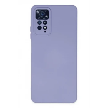 Newface Xiaomi Redmi Note 11 Pro Kılıf Nano içi Kadife Silikon - Lila