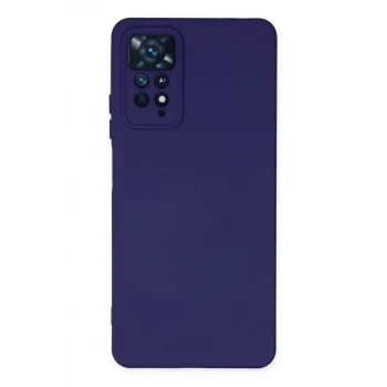 Newface Xiaomi Redmi Note 11 Pro Kılıf Nano içi Kadife Silikon - Mor