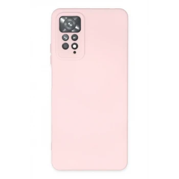 Newface Xiaomi Redmi Note 11 Pro Kılıf Nano içi Kadife Silikon - Pudra