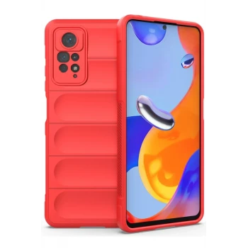 Newface Xiaomi Redmi Note 11 Pro Kılıf Optimum Silikon - Kırmızı