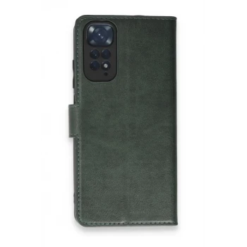 Newface Xiaomi Redmi Note 11 Pro Kılıf Trend S Plus Kapaklı Kılıf - Yeşil
