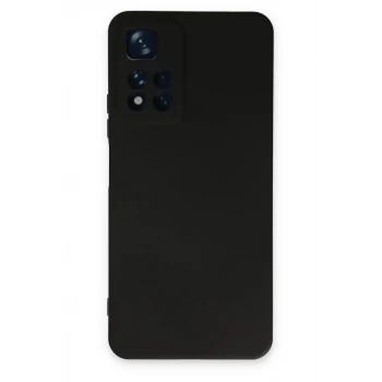 Newface Xiaomi Redmi Note 11 Pro Plus 5G Kılıf Nano içi Kadife Silikon - Siyah