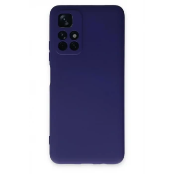 Newface Xiaomi Redmi Note 11T Kılıf Nano içi Kadife Silikon - Mor