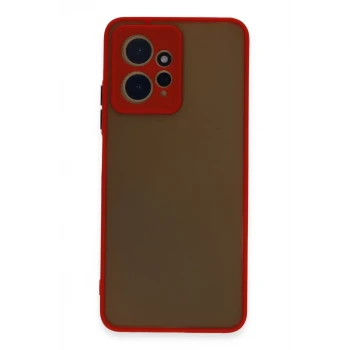 Newface Xiaomi Redmi Note 12 4G Kılıf Montreal Silikon Kapak - Kırmızı