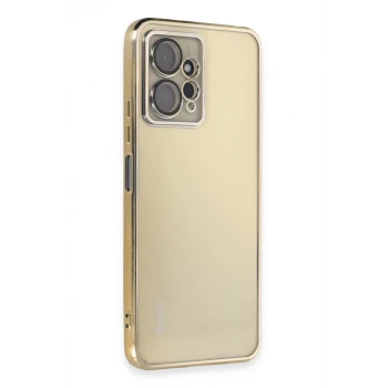 Newface Xiaomi Redmi Note 12 4G Kılıf Razer Lensli Silikon - Gold