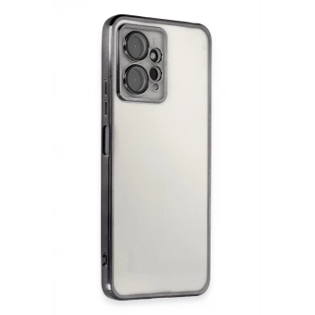 Newface Xiaomi Redmi Note 12 4G Kılıf Razer Lensli Silikon - Siyah