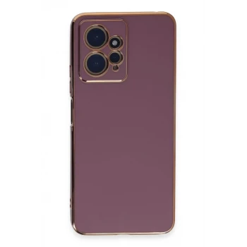 Newface Xiaomi Redmi Note 12 4G Kılıf Volet Silikon - Mor