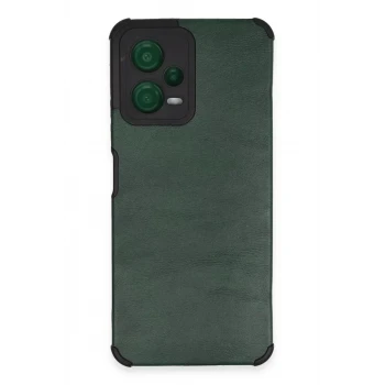 Newface Xiaomi Redmi Note 12 5G Kılıf Loop Deri Silikon - Yeşil