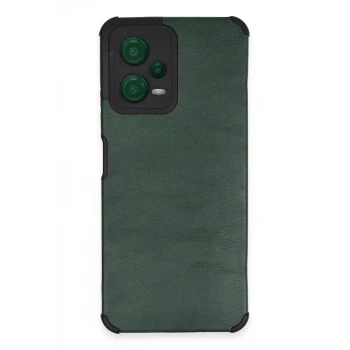 Newface Xiaomi Redmi Note 12 5G Kılıf Loop Deri Silikon - Yeşil