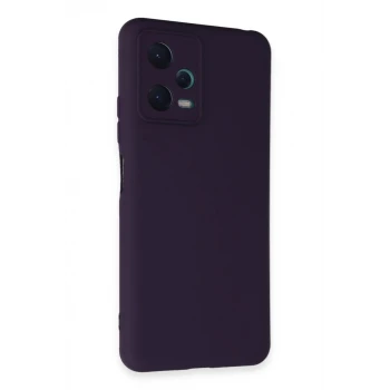 Newface Xiaomi Redmi Note 12 5G Kılıf Nano içi Kadife Silikon - Mor