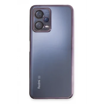 Newface Xiaomi Redmi Note 12 5G Kılıf Razer Lensli Silikon - Mor