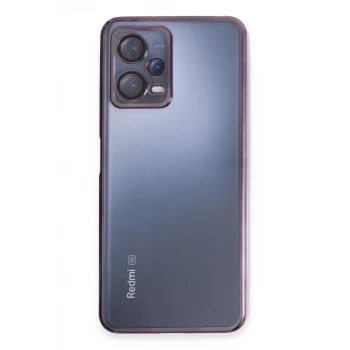 Newface Xiaomi Redmi Note 12 5G Kılıf Razer Lensli Silikon - Mor