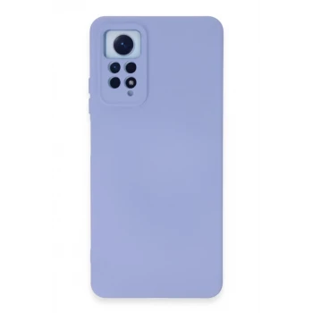 Newface Xiaomi Redmi Note 12 Pro 4G Kılıf Nano içi Kadife Silikon - Lila