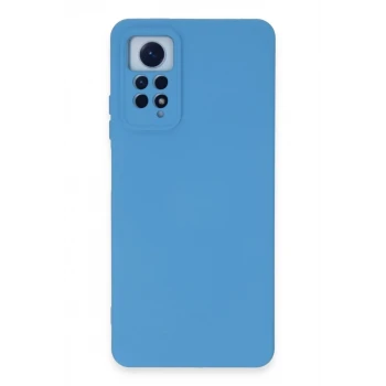 Newface Xiaomi Redmi Note 12 Pro 4G Kılıf Nano içi Kadife Silikon - Mavi