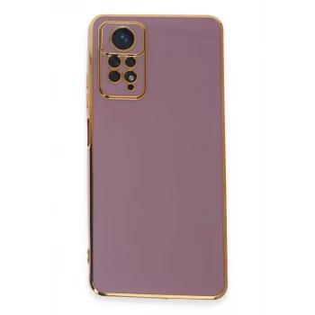 Newface Xiaomi Redmi Note 12 Pro 4G Kılıf Volet Silikon - Mor