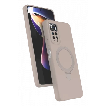 Newface Xiaomi Redmi Note 12 Pro 4G Regal Magsafe Standlı Kapak - Çöl Titanyum
