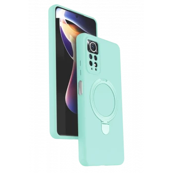 Newface Xiaomi Redmi Note 12 Pro 4G Regal Magsafe Standlı Kapak - Su Yeşili