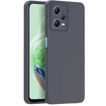 Newface Xiaomi Redmi Note 12 Pro 5G Kılıf Nano içi Kadife Silikon - Gri