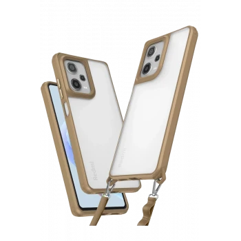 Newface Xiaomi Redmi Note 12 Pro 5G Kılıf Penta Silikon Kılıf - Çöl Titanyum