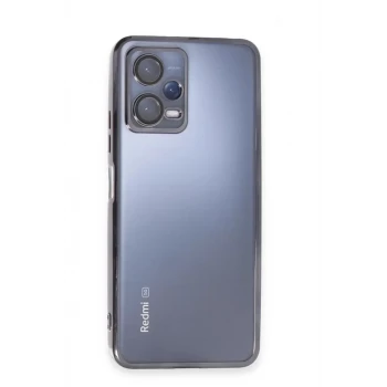 Newface Xiaomi Redmi Note 12 Pro 5G Kılıf Razer Lensli Silikon - Siyah