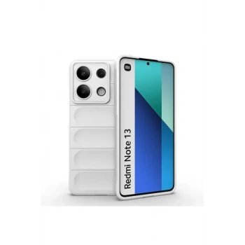 Newface Xiaomi Redmi Note 13 4G Kılıf Optimum Silikon - Krem