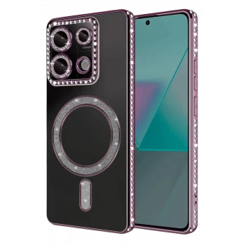 Newface Xiaomi Redmi Note 13 Pro 4G Joke Simli Magneticsafe Kılıf - Pembe