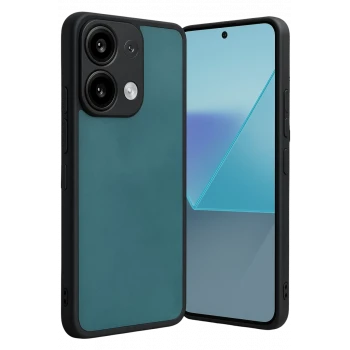 Newface Xiaomi Redmi Note 13 Pro 4G Kılıf Aras Deri Kapak - Açık Yeşil