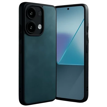 Newface Xiaomi Redmi Note 13 Pro 4G Kılıf Aras Deri Kapak - Koyu Yeşil
