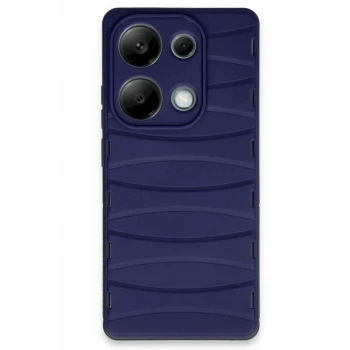 Newface Xiaomi Redmi Note 13 Pro 4G Kılıf Bibercas Silikon Kapak - Lacivert