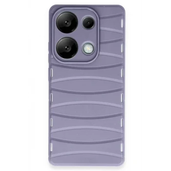 Newface Xiaomi Redmi Note 13 Pro 4G Kılıf Bibercas Silikon Kapak - Lila