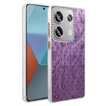 Newface Xiaomi Redmi Note 13 Pro 4G Kılıf Blade Aynalı Desenli Kapak - Desen 2