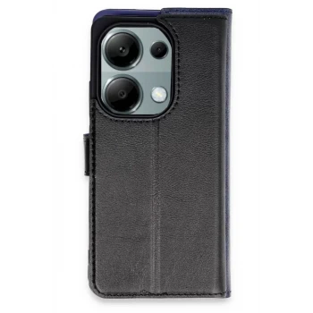 Newface Xiaomi Redmi Note 13 Pro 4G Kılıf Trend S Plus Kapaklı Kılıf - Siyah