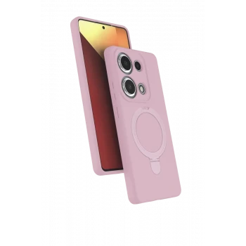Newface Xiaomi Redmi Note 13 Pro 4G Regal Magsafe Standlı Kapak - Açık Pembe