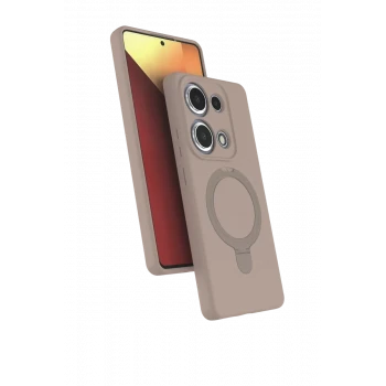 Newface Xiaomi Redmi Note 13 Pro 4G Regal Magsafe Standlı Kapak - Çöl Titanyum