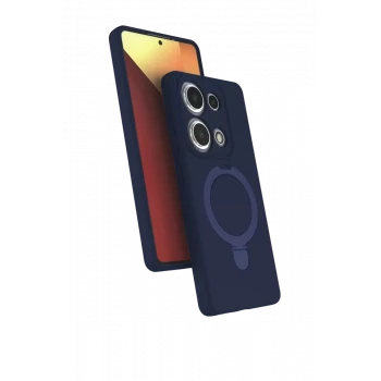 Newface Xiaomi Redmi Note 13 Pro 4G Regal Magsafe Standlı Kapak - Lacivert