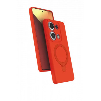 Newface Xiaomi Redmi Note 13 Pro 4G Regal Magsafe Standlı Kapak - Turuncu