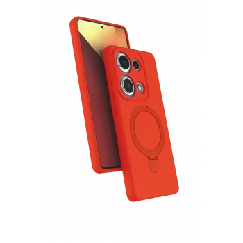 Newface Xiaomi Redmi Note 13 Pro 4G Regal Magsafe Standlı Kapak - Turuncu