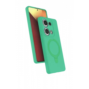 Newface Xiaomi Redmi Note 13 Pro 4G Regal Magsafe Standlı Kapak - Yeşil