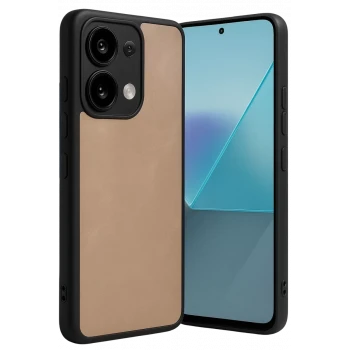 Newface Xiaomi Redmi Note 13 Pro 5G Kılıf Aras Deri Kapak - Pudra