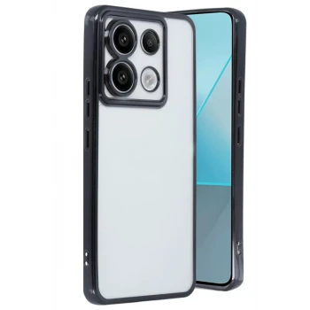 Newface Xiaomi Redmi Note 13 Pro 5G Kılıf Razer Lensli Silikon - Siyah
