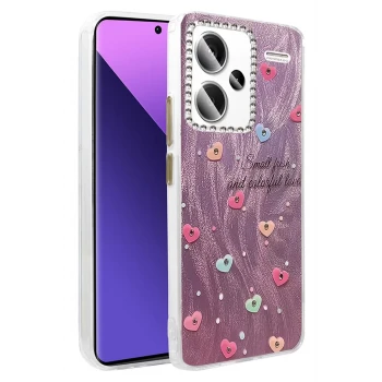 Newface Xiaomi Redmi Note 13 Pro Plus Kılıf Blade Aynalı Desenli Kapak - Desen 8