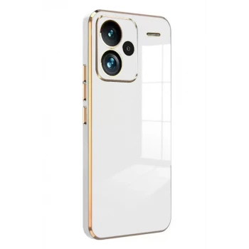 Newface Xiaomi Redmi Note 13 Pro Plus Kılıf Volet Silikon - Beyaz